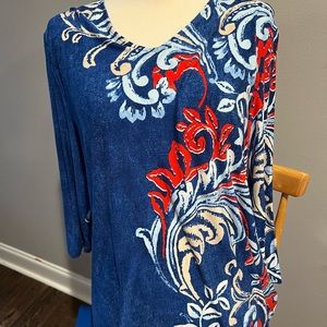 Size 3 Chico’s tunic - royal blue